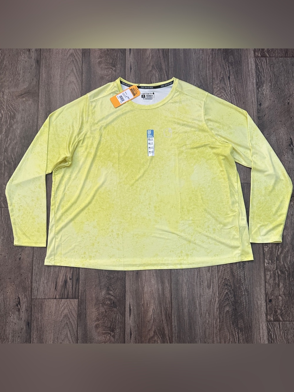 Carhartt Force Sun Defender Long Sleeve Shirt Women’s Size 3X(24-26) Yellow